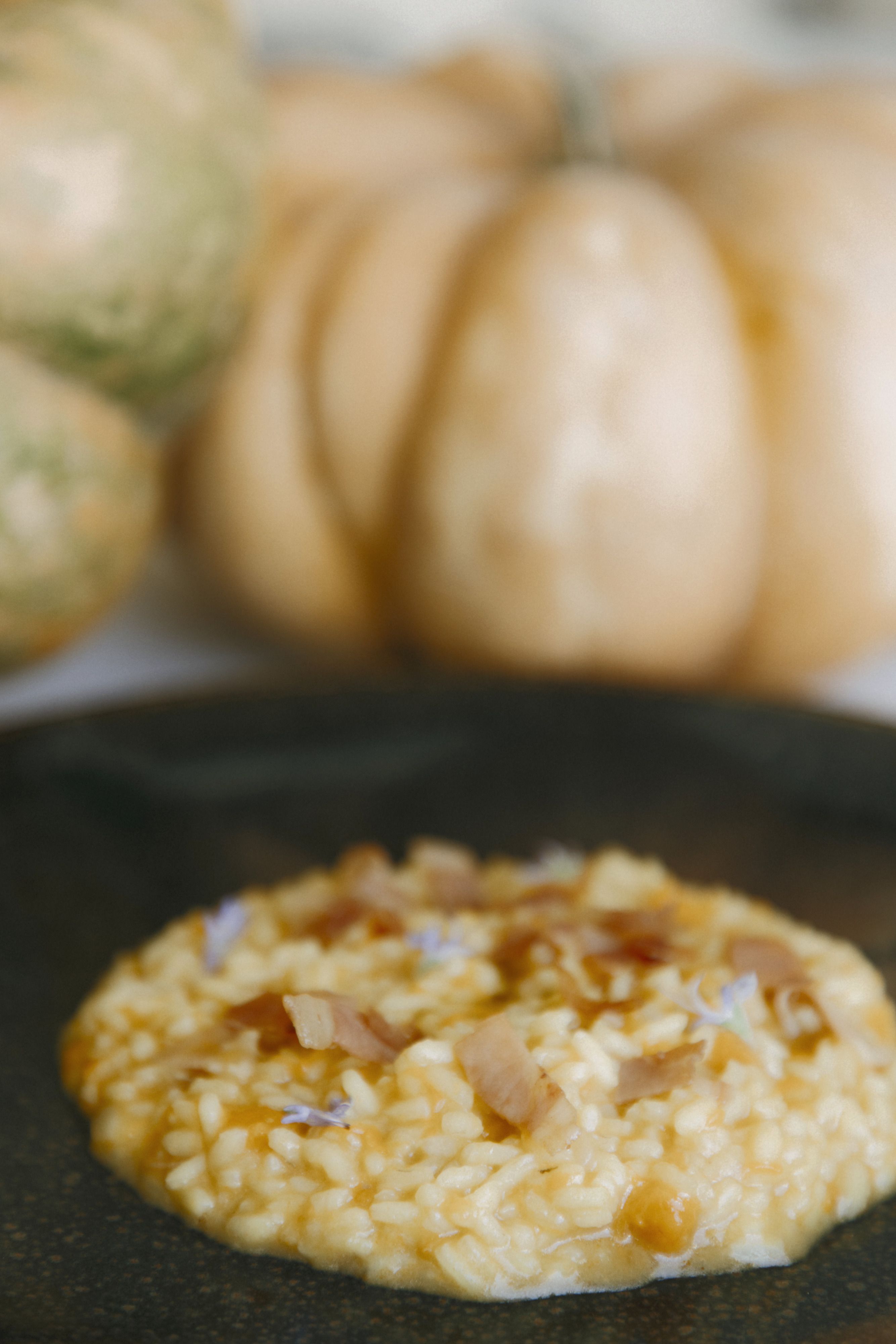 Risotto alla zucca rossa e speck